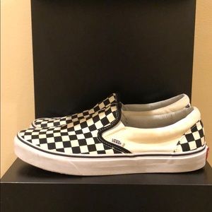 Vans checkered slip on men’s 10 US